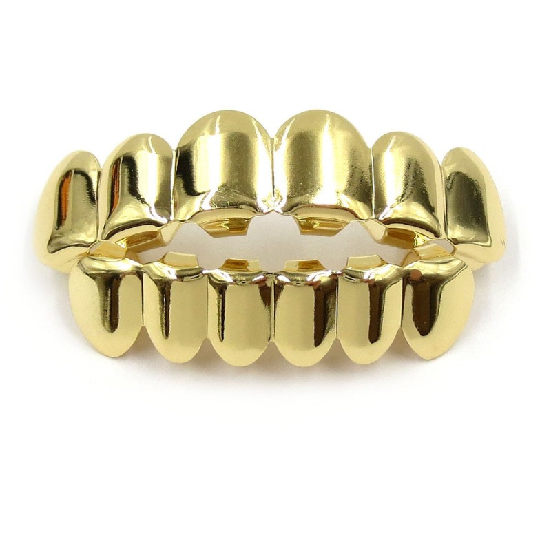 Body Jewelry Real Gold - Gold Silver Plated HIP HOP Teeth