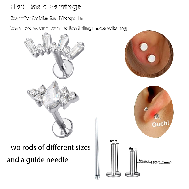 Body Jewelry Hypoallergenic - 1 Pcs ASTM Titanium Helix Piercing