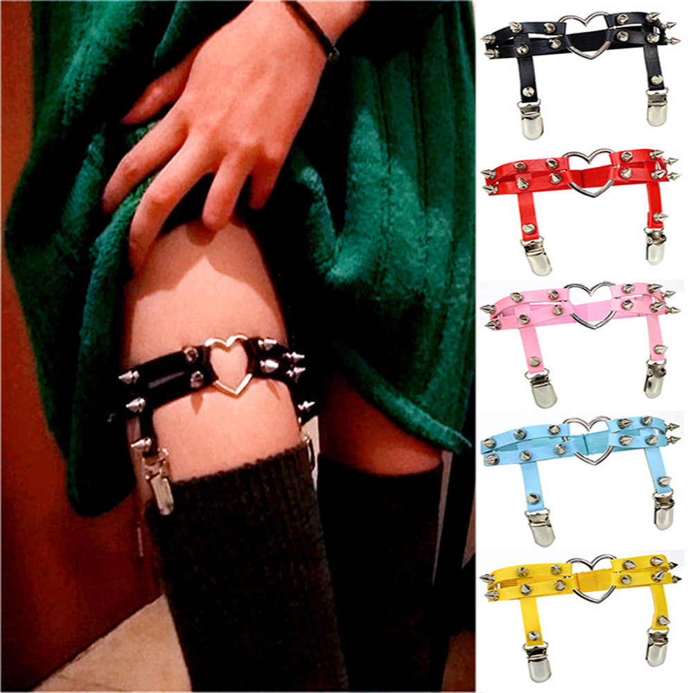 Body Jewelry In Bulk - 1Pcs Women Punk Goth Heart PU