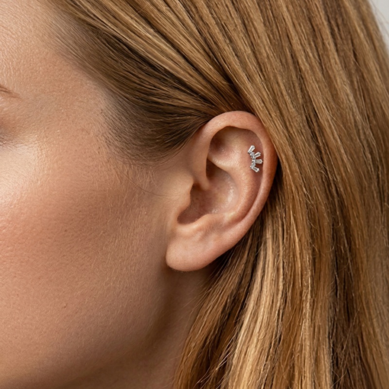 1 Pcs ASTM Titanium Helix Pier - Body Jewelry Hypoallergenic 评论和价格