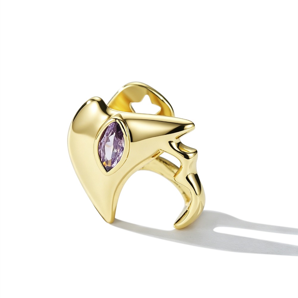 Marquise Zircon Teeth Grillz C - Body Jewelry Real Gold 评论和价格