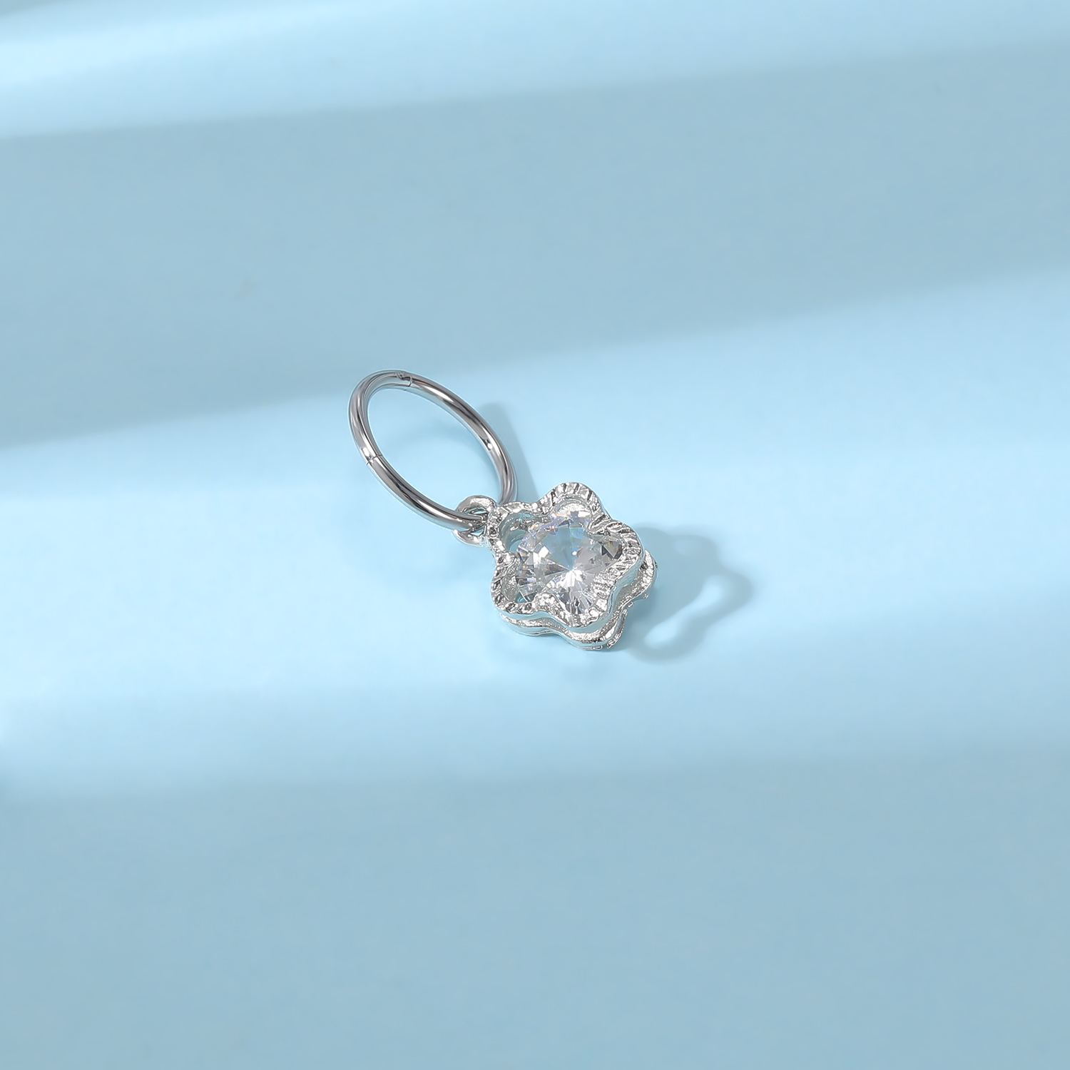ZS 16G Gold Color Hoop Belly R - Body Jewelry Real Gold 评论和价格