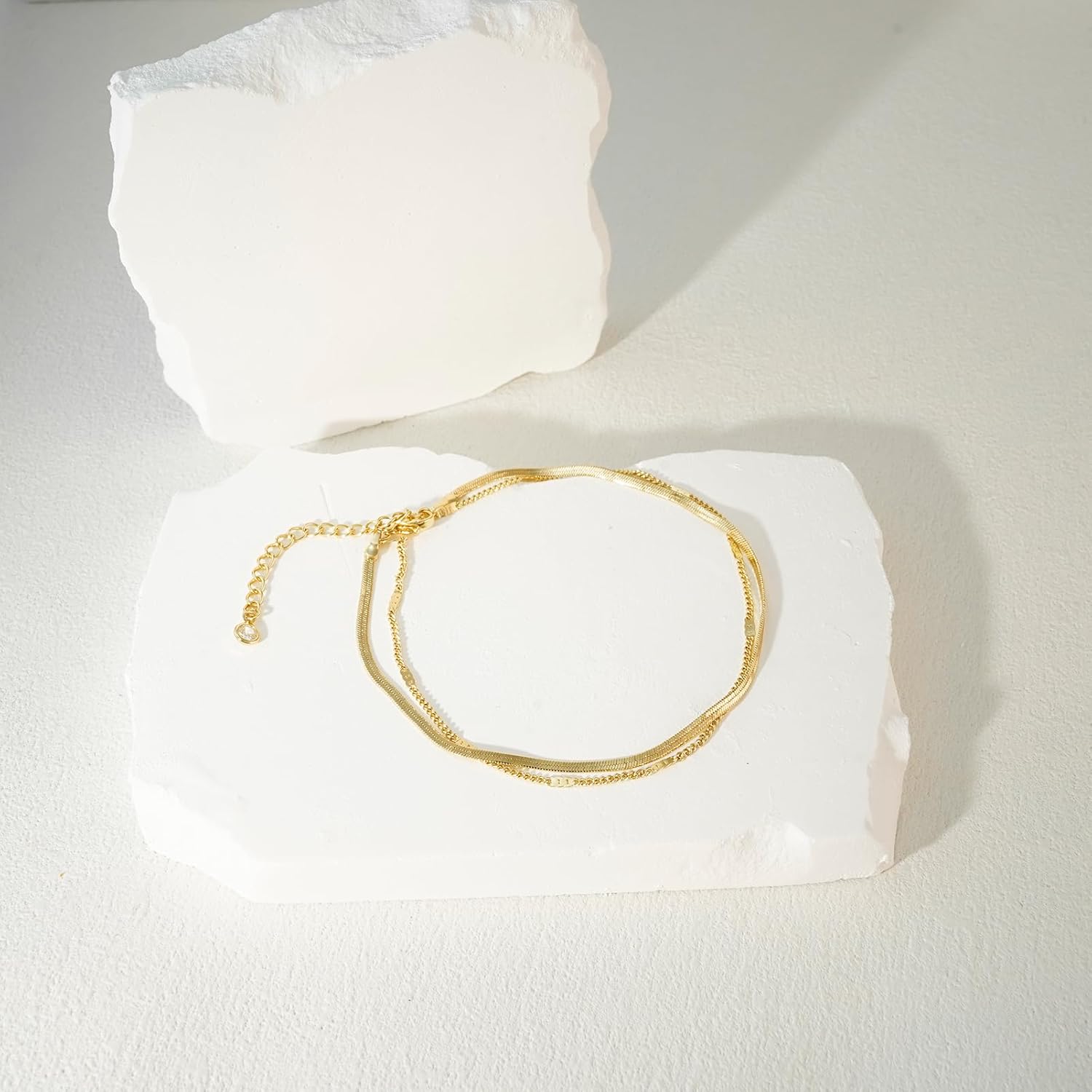 Ankle Bracelets for Women 14k  - Body Jewelry Real Gold 评论和价格