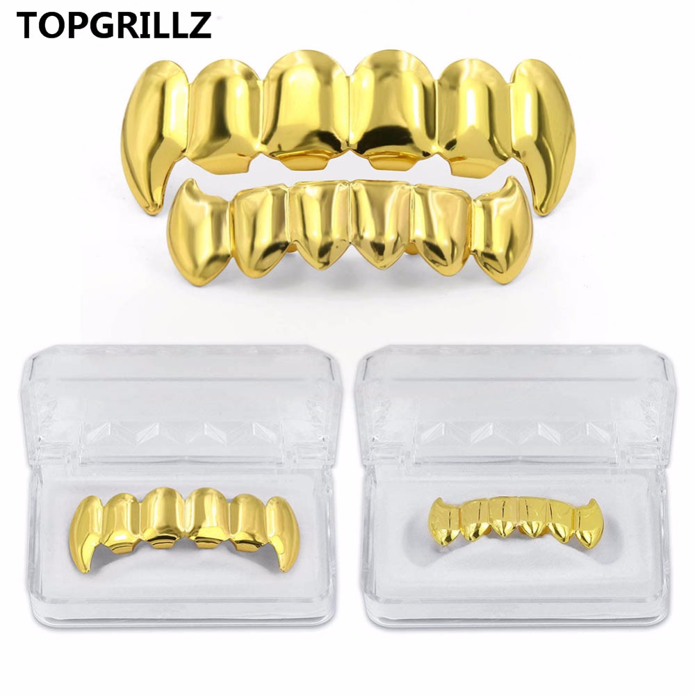 TOPGRILLZ Gold Silver Plated H - Body Jewelry Real Gold 评论和价格