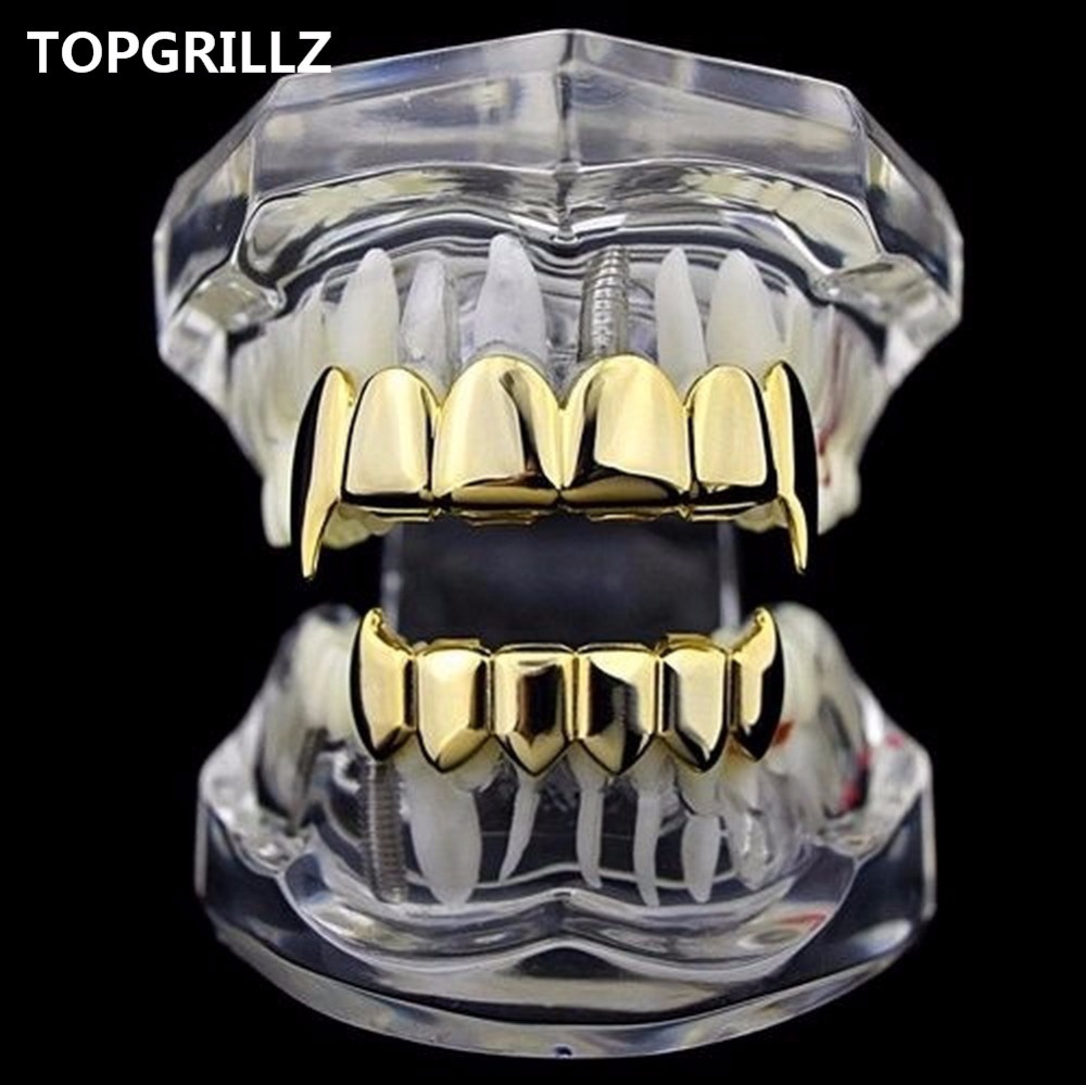 TOPGRILLZ Gold Silver Plated H - Body Jewelry Real Gold 评论和价格