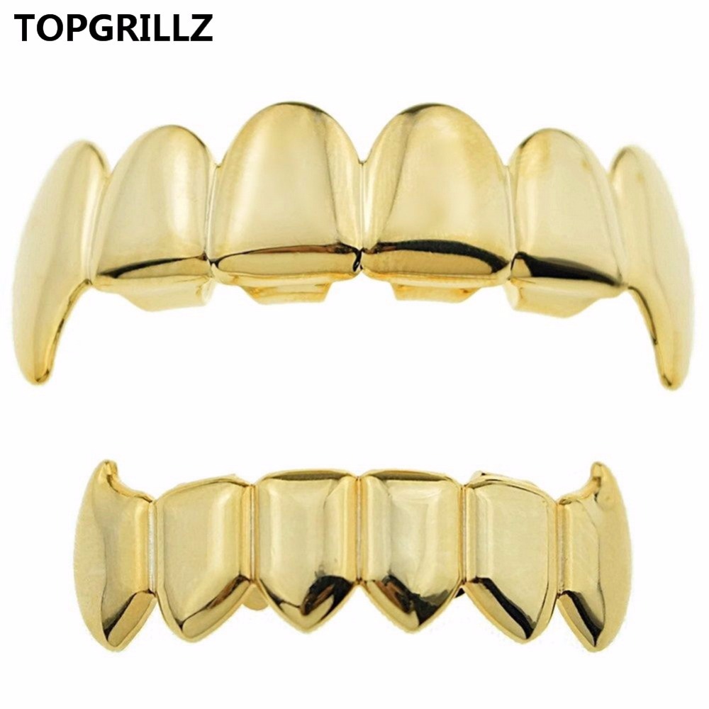 TOPGRILLZ Gold Silver Plated H - Body Jewelry Real Gold 评论和价格