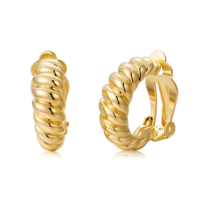 Stainless Steel Croissant Chun - Body Jewelry Hypoallergenic 评论和价格