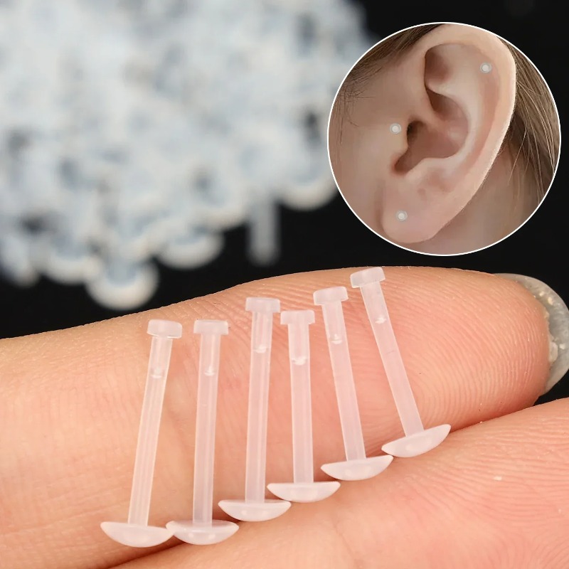 10PC Transparent Acrylic Soft  - Body Jewelry Ear Gauges 评论和价格