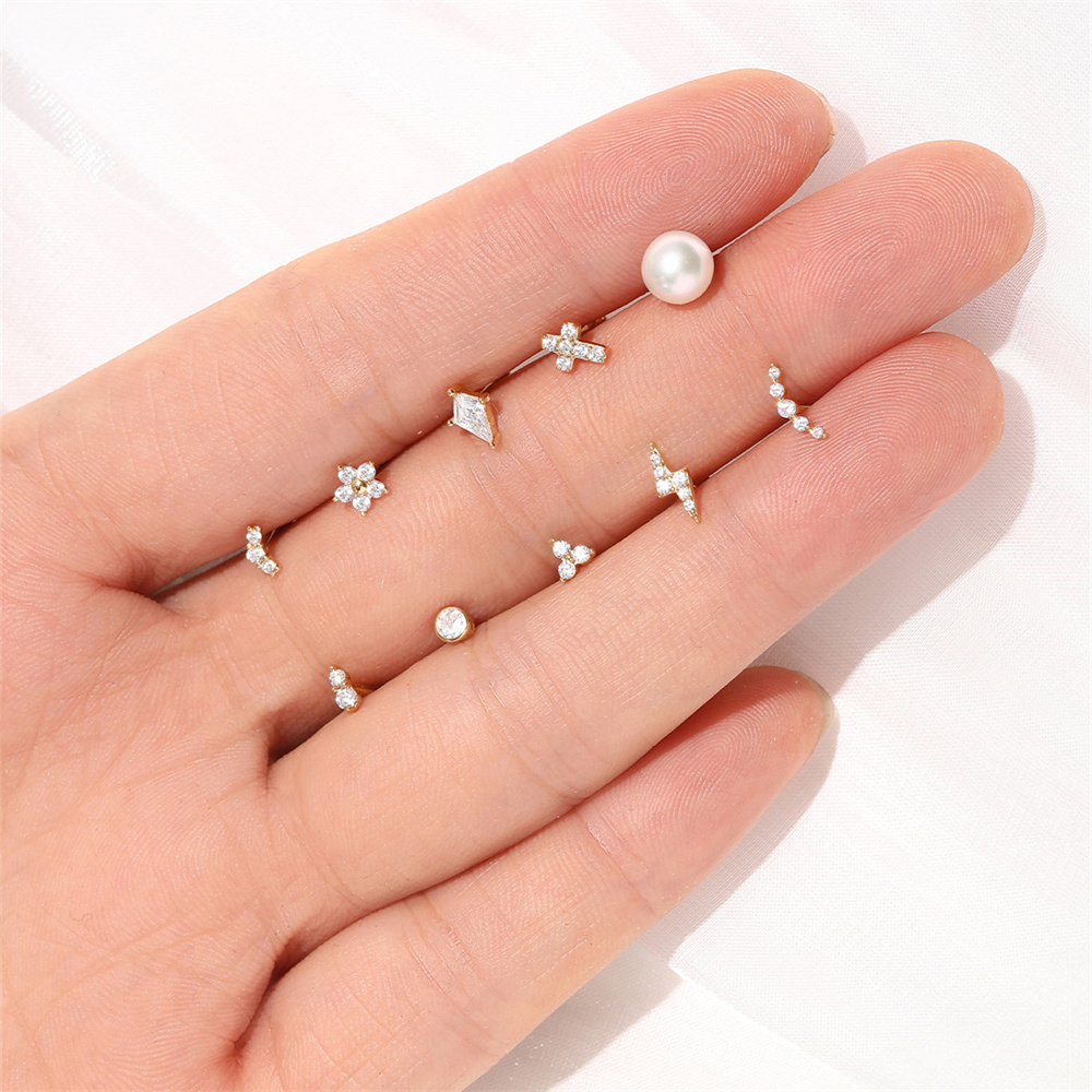 AIDE Real 14K Solid Gold Color - Body Jewelry Real Gold 评论和价格