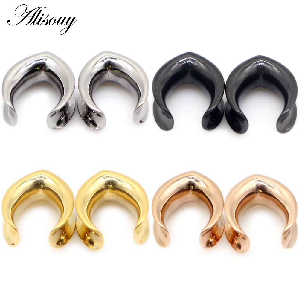 Alisouy 2pcs 6mm-30mm Water Dr - Body Jewelry Ear Gauges 评论和价格
