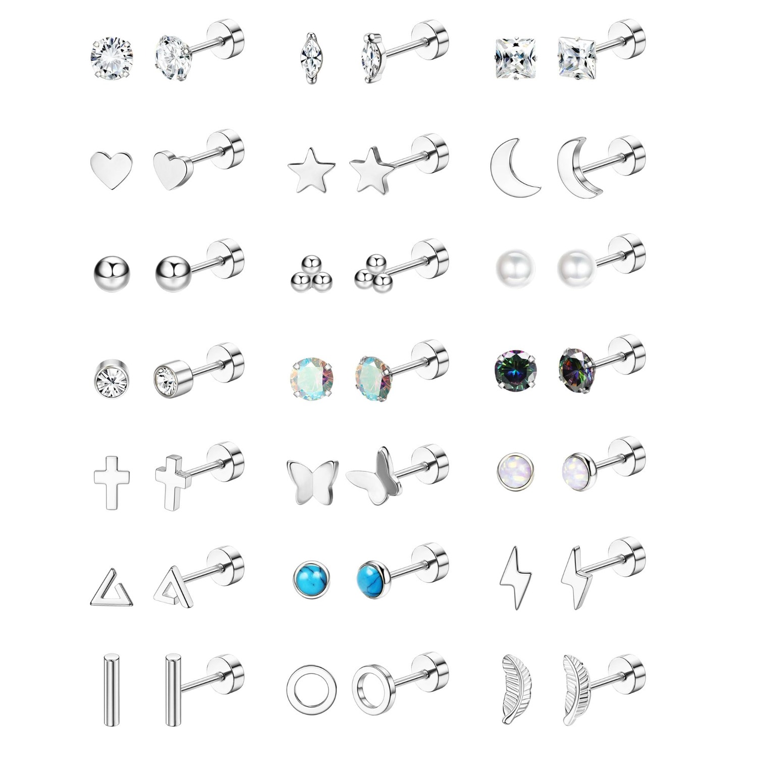 Florideco 1Pair Hypoallergenic - Body Jewelry Hypoallergenic 评论和价格