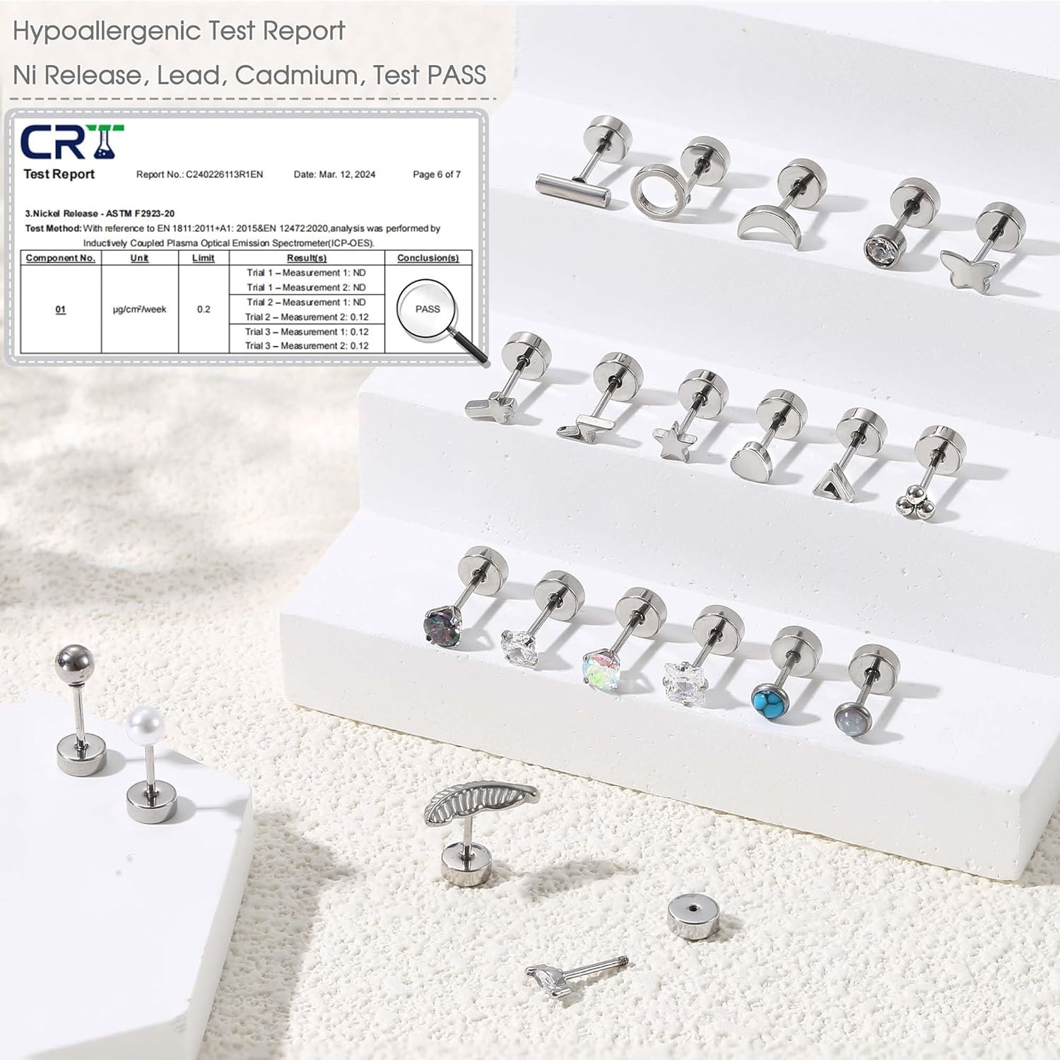 Florideco 1Pair Hypoallergenic - Body Jewelry Hypoallergenic 评论和价格