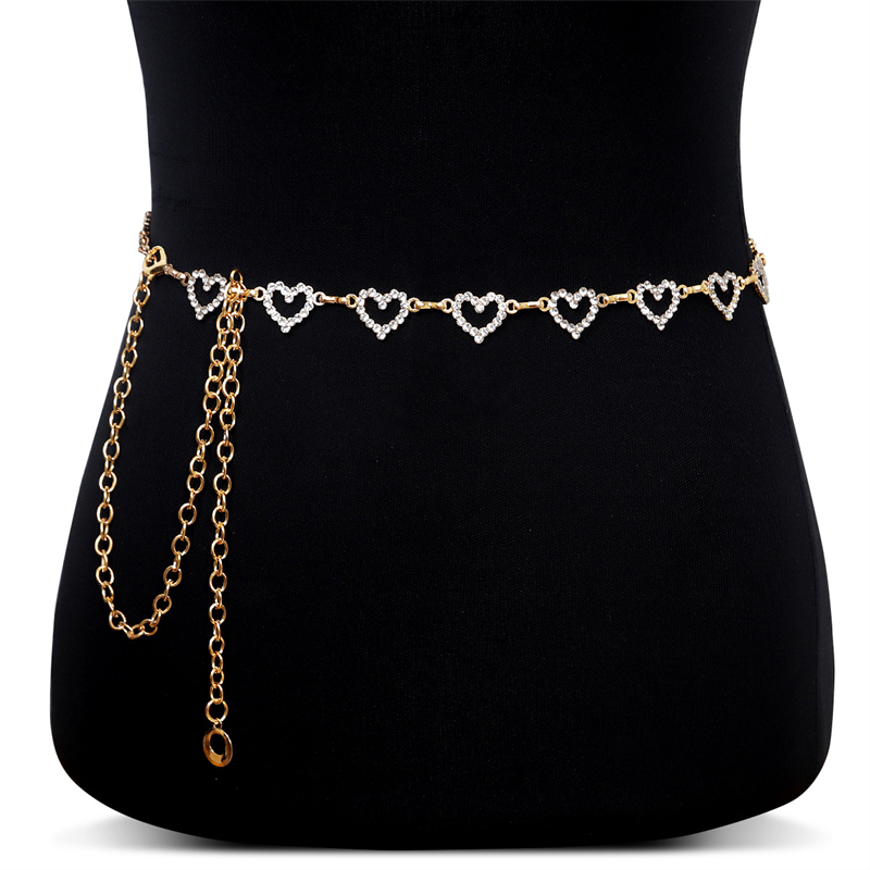 Fashion Rhinestone Heart Waist - Body Jewelry In Bulk 评论和价格