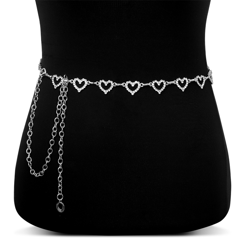 Fashion Rhinestone Heart Waist - Body Jewelry In Bulk 评论和价格