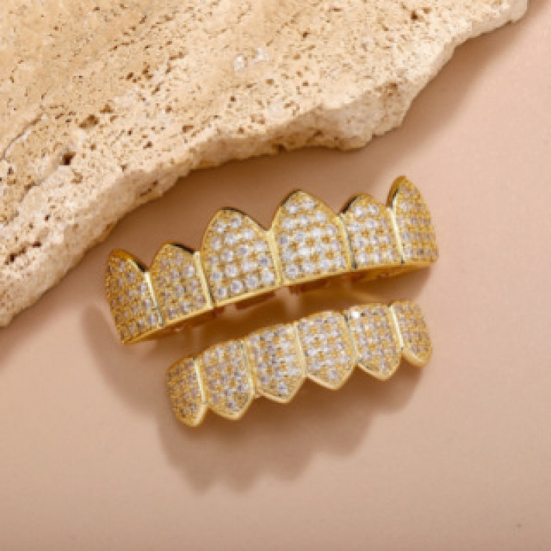 New High-End Luxury Full Diamo - Body Jewelry Real Gold 评论和价格