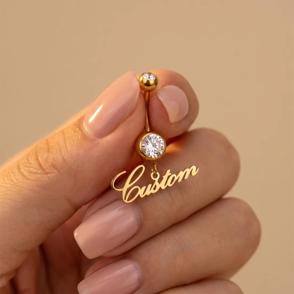 Personalized Zircon Customized - Body Jewelry Names 评论和价格