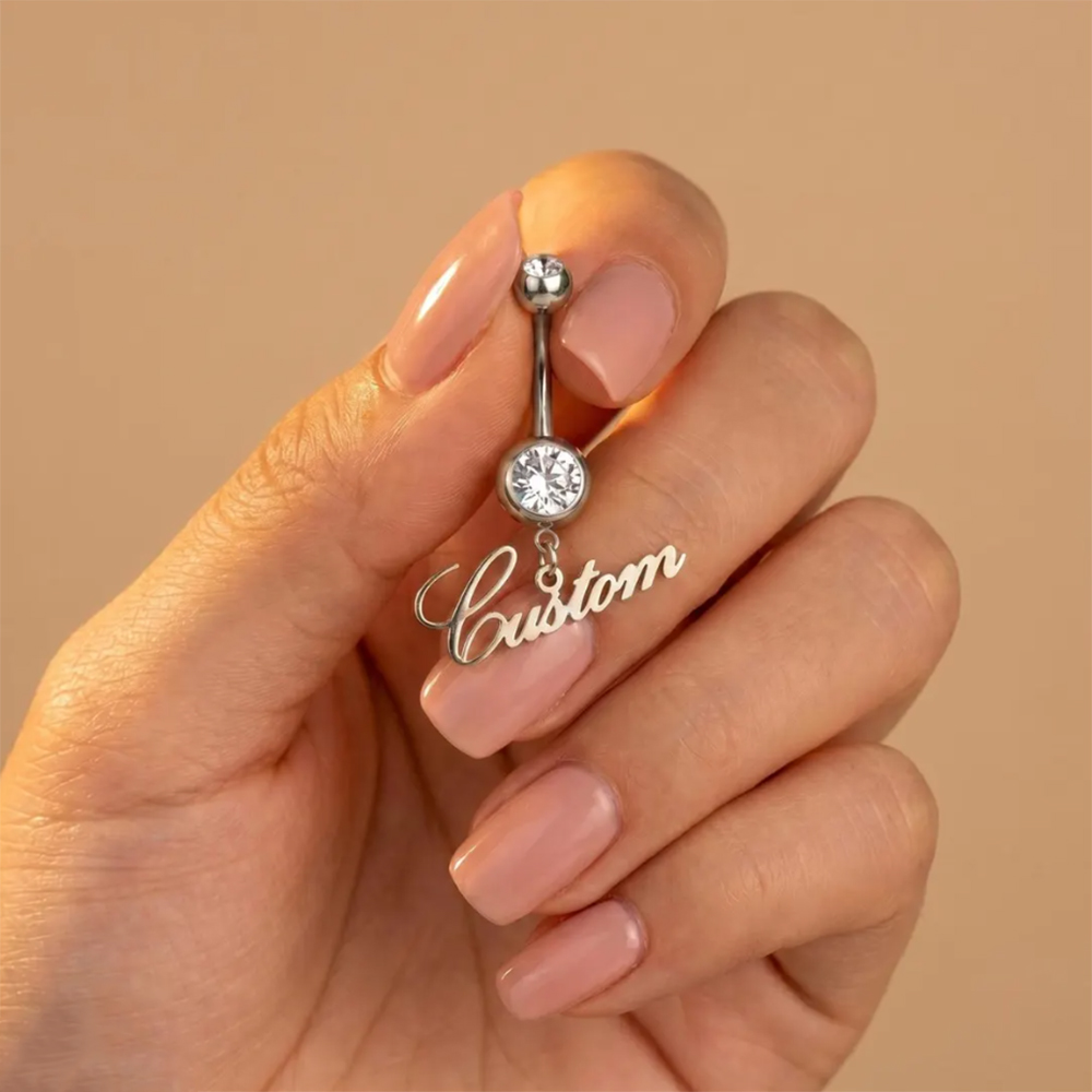 Personalized Zircon Customized - Body Jewelry Names 评论和价格