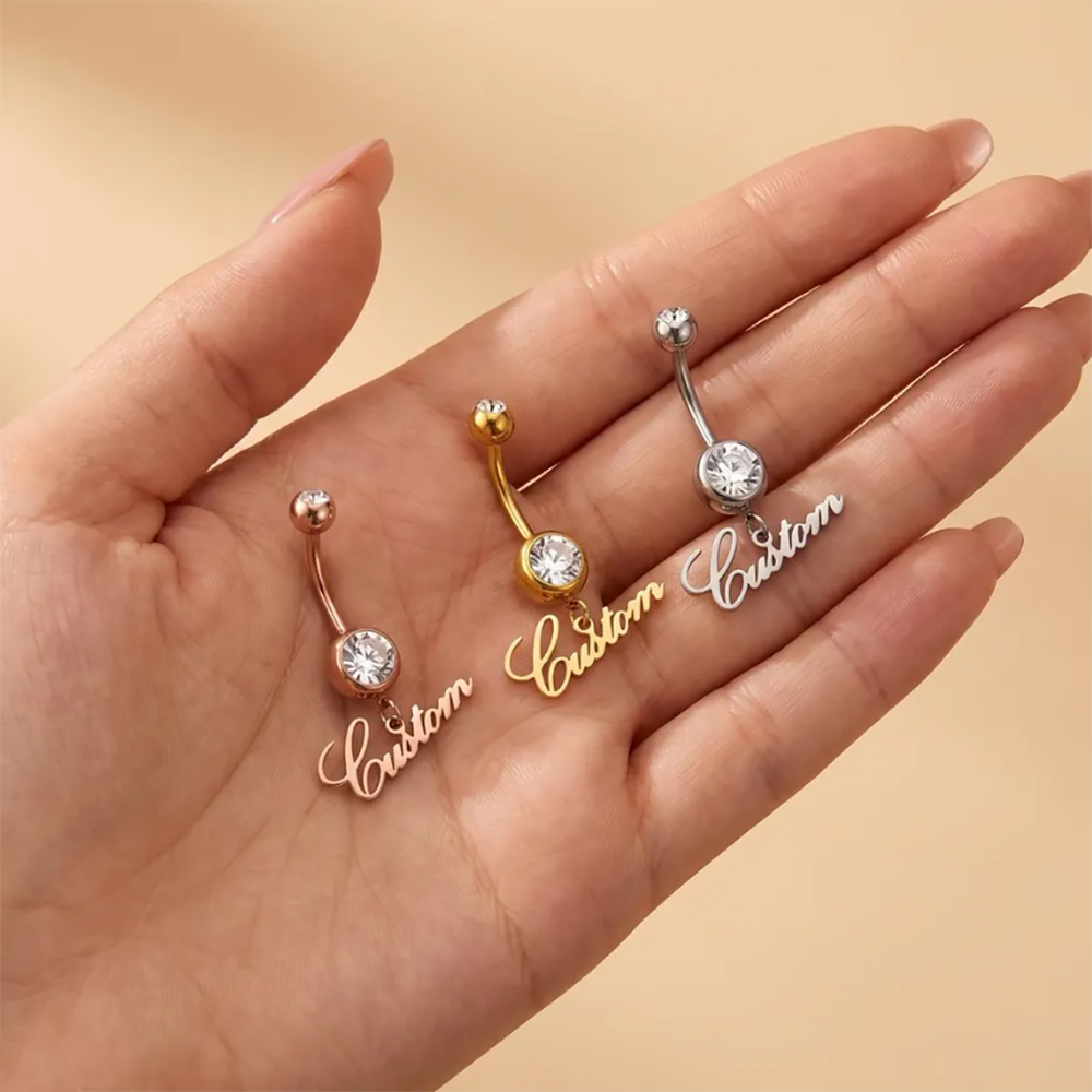 Personalized Zircon Customized - Body Jewelry Names 评论和价格