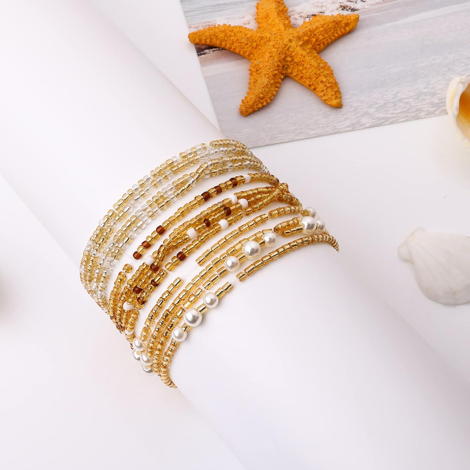 Waist Beads for Women Belly Be - Body Jewelry In Bulk 评论和价格