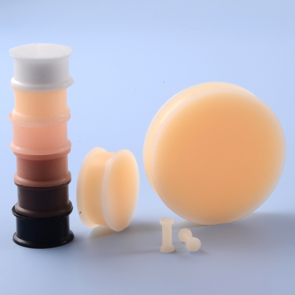 1 Pair Silicone Flexible Thick - Body Jewelry Ear Gauges 评论和价格