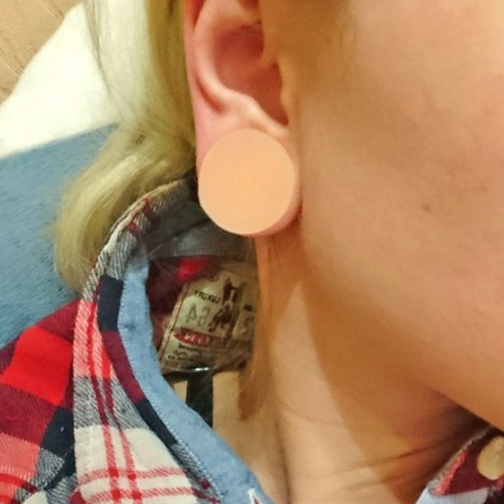1 Pair Silicone Flexible Thick - Body Jewelry Ear Gauges 评论和价格
