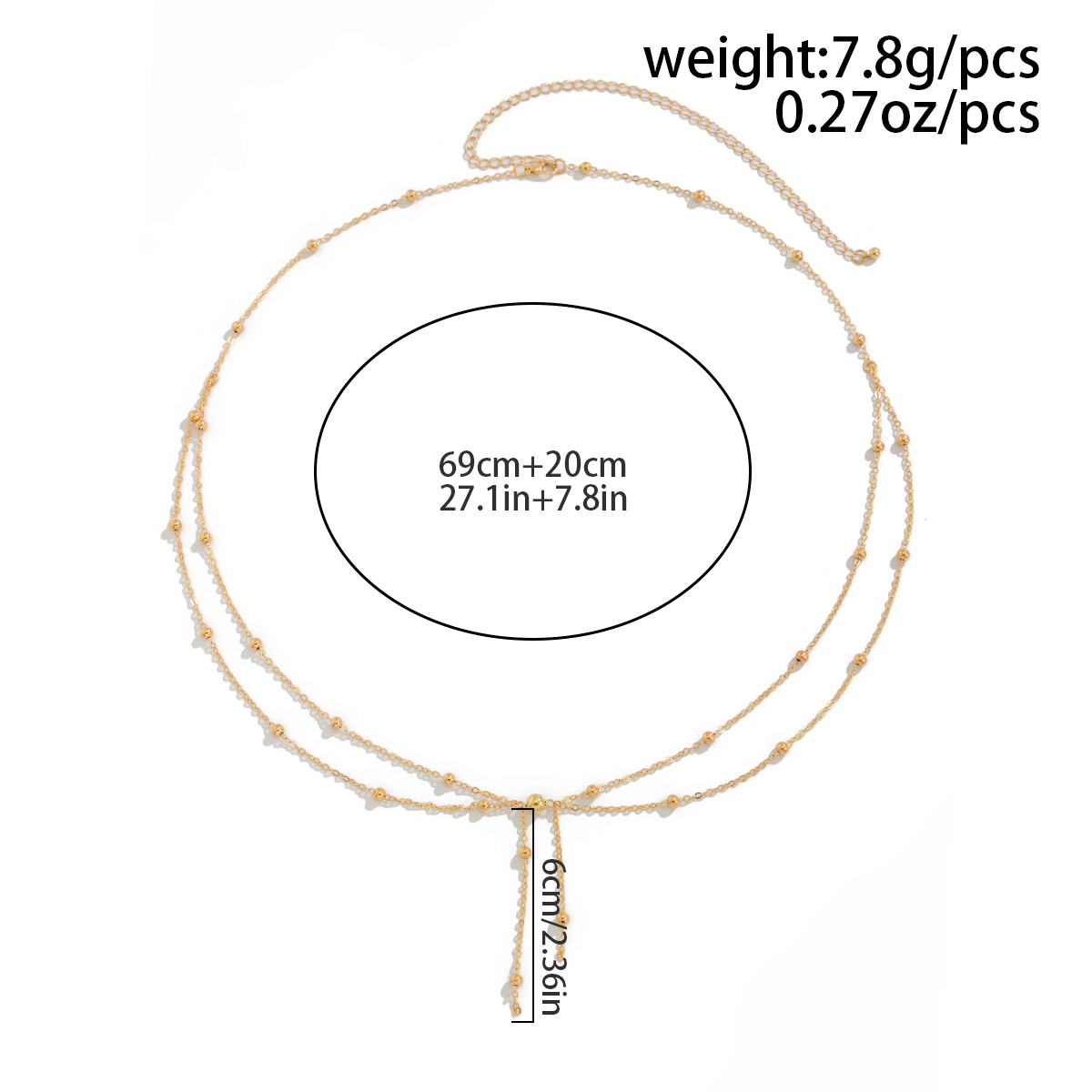 KunJoe Multilayer Gold Color T - Body Jewelry In Bulk 评论和价格