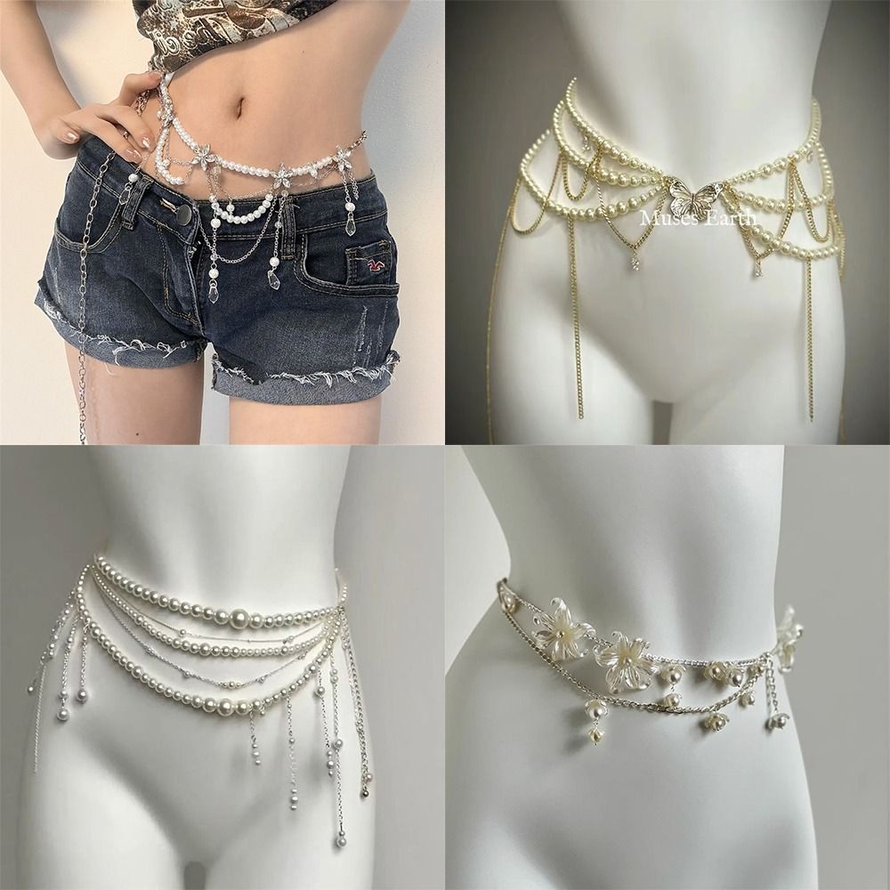 Fashion Elegant Pearl Waist Ch - Body Jewelry In Bulk 评论和价格