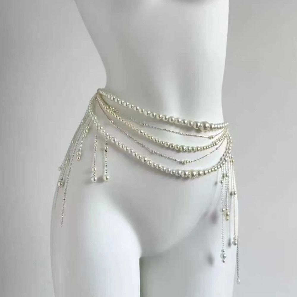Fashion Elegant Pearl Waist Ch - Body Jewelry In Bulk 评论和价格