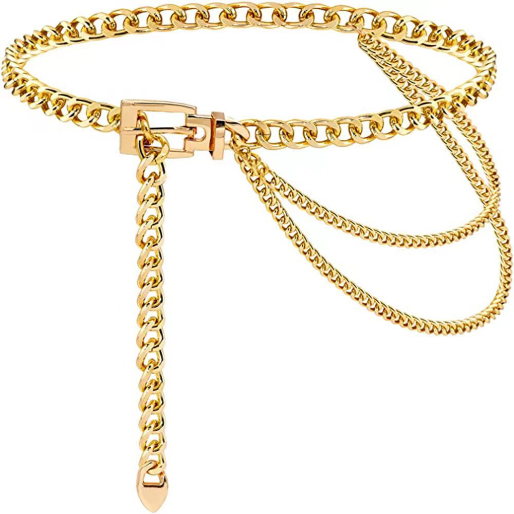 Punk Waist Chain Metal Belt La - Body Jewelry In Bulk 评论和价格