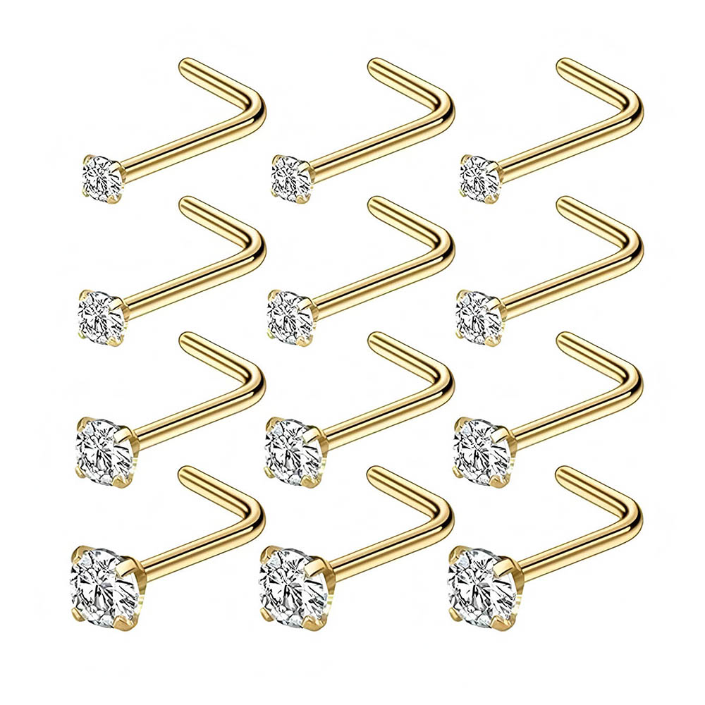 12-Piece Full Set 316L Hypoall - Body Jewelry Hypoallergenic 评论和价格