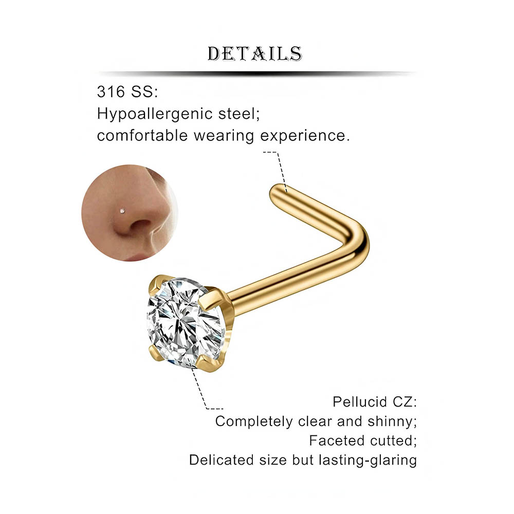 12-Piece Full Set 316L Hypoall - Body Jewelry Hypoallergenic 评论和价格