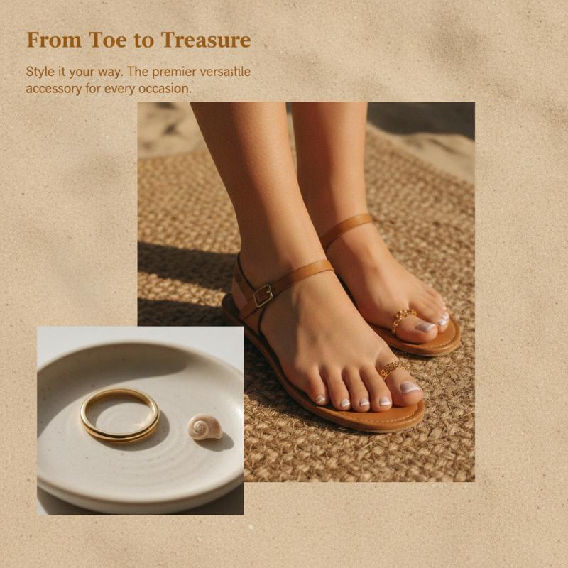 Hypoallergenic Copper Toe Ring - Body Jewelry Hypoallergenic 评论和价格