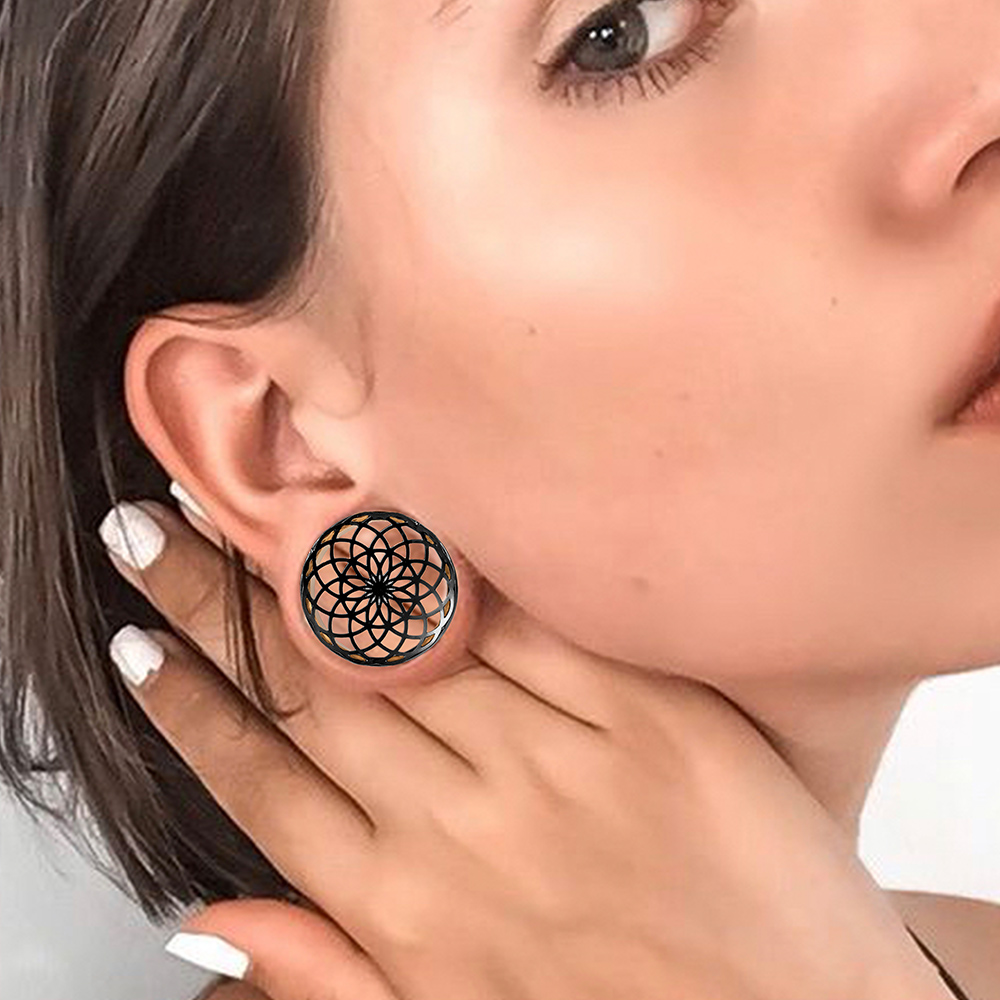 Vankula 2PCS 316 Stainless Ste - Body Jewelry Ear Gauges 评论和价格